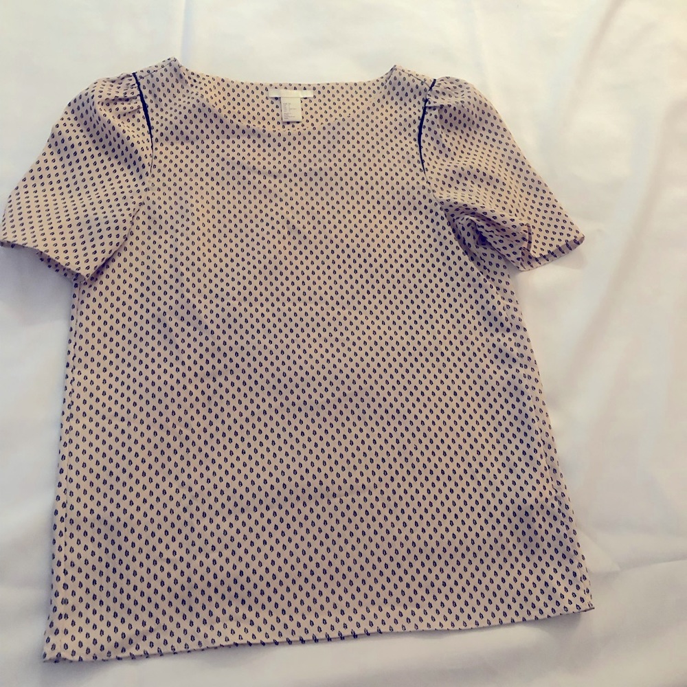 H&M Top, X-small, Light Pink and Black